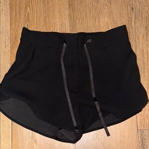 H&M Black Shorts with Dolphin Hem